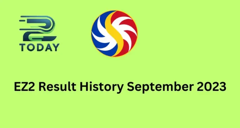 EZ2 Result History September 2023